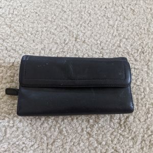 Black leather wallet